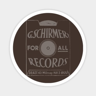 Schirmer Records Magnet